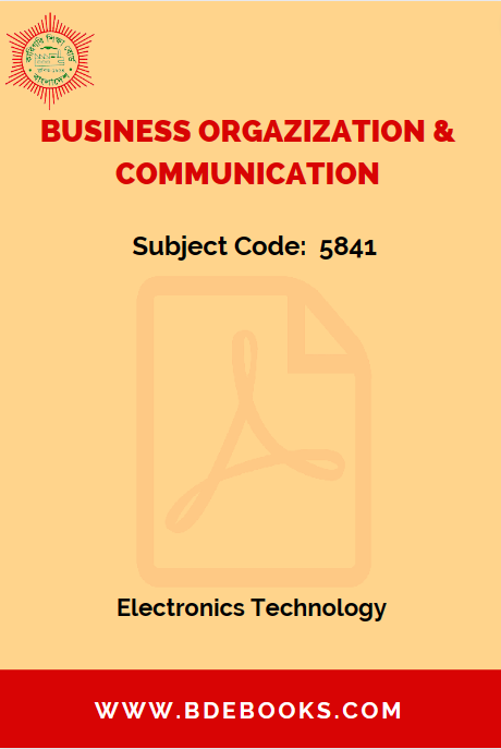 Business Orgazization & Communication (5841) – ENT by BTEB Books