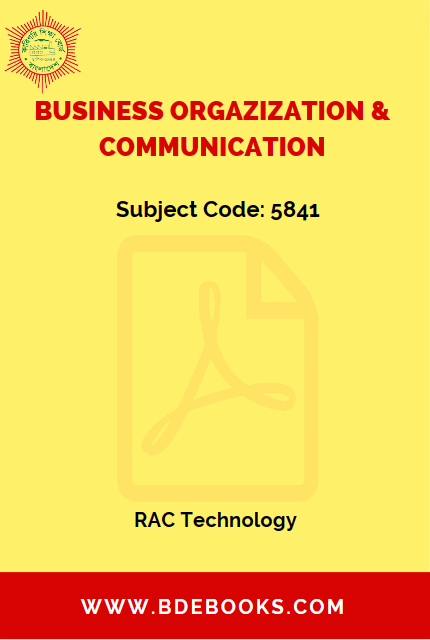 Business Orgazization & Communication (5841) – RAC by BTEB Books