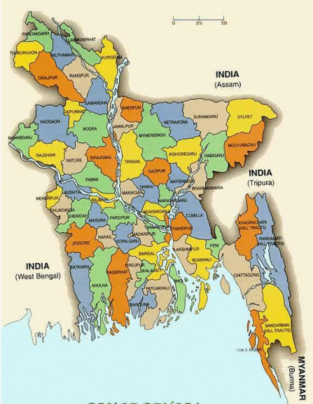 Bangladesh Map PDF by Arefin Library